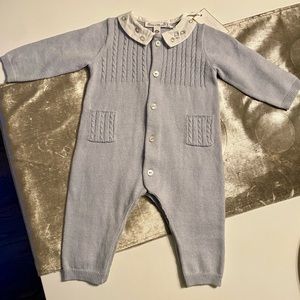 TARTINE et CHOCOLAT Knitted  Cable Romper